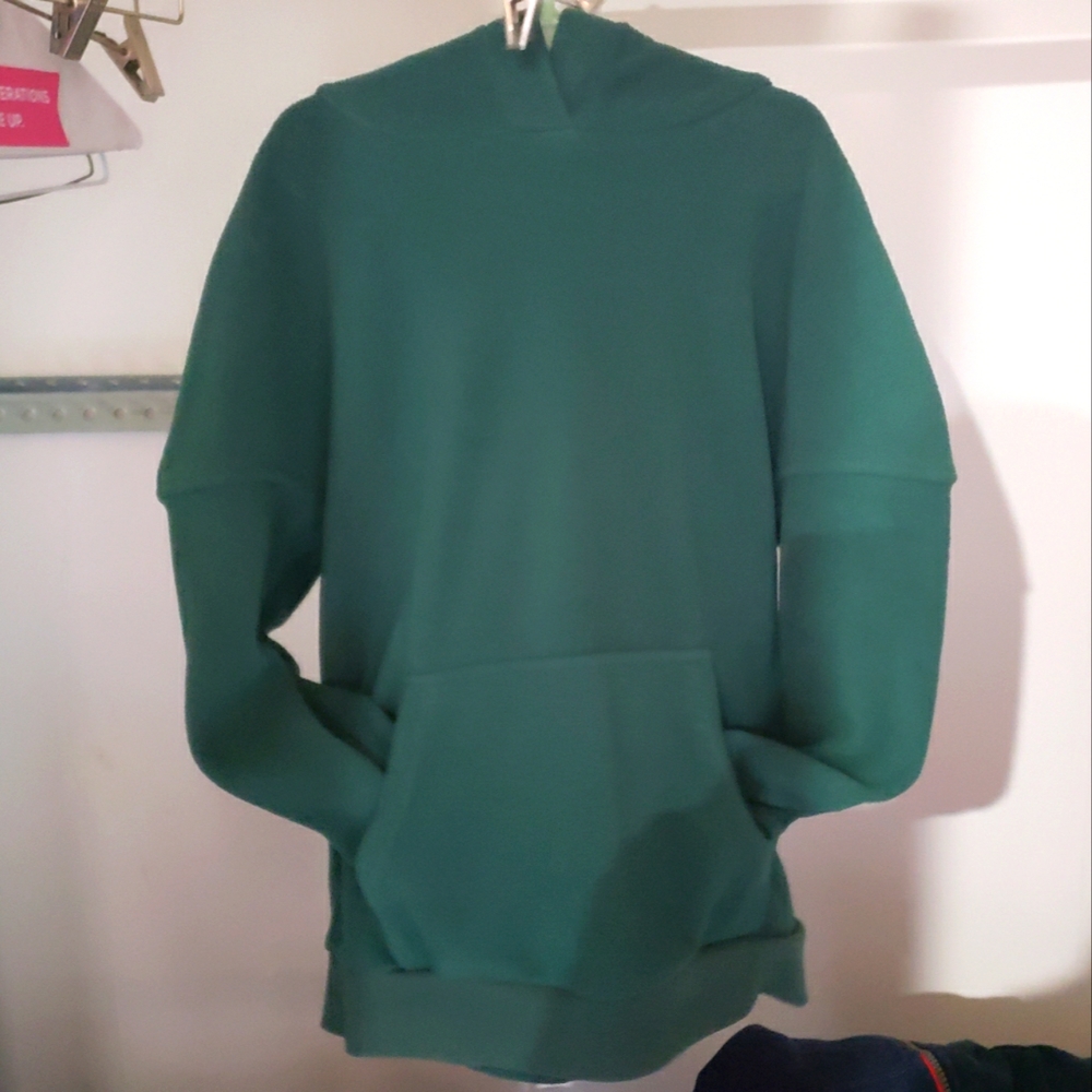 Forest green fleece hoodie sz 8/10